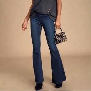 Free People We The Free Jeans Women's Denim Flared Leg Penny Pull On‎ Size W27